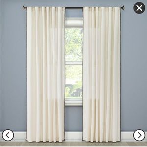 Threshold Stitched Edge Curtain Panel